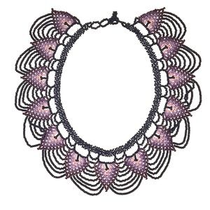 Hand Beaded Necklace from Ecuador  NWOT